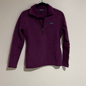 Patagonia Plum Quarter-Zip Fleece Pullover